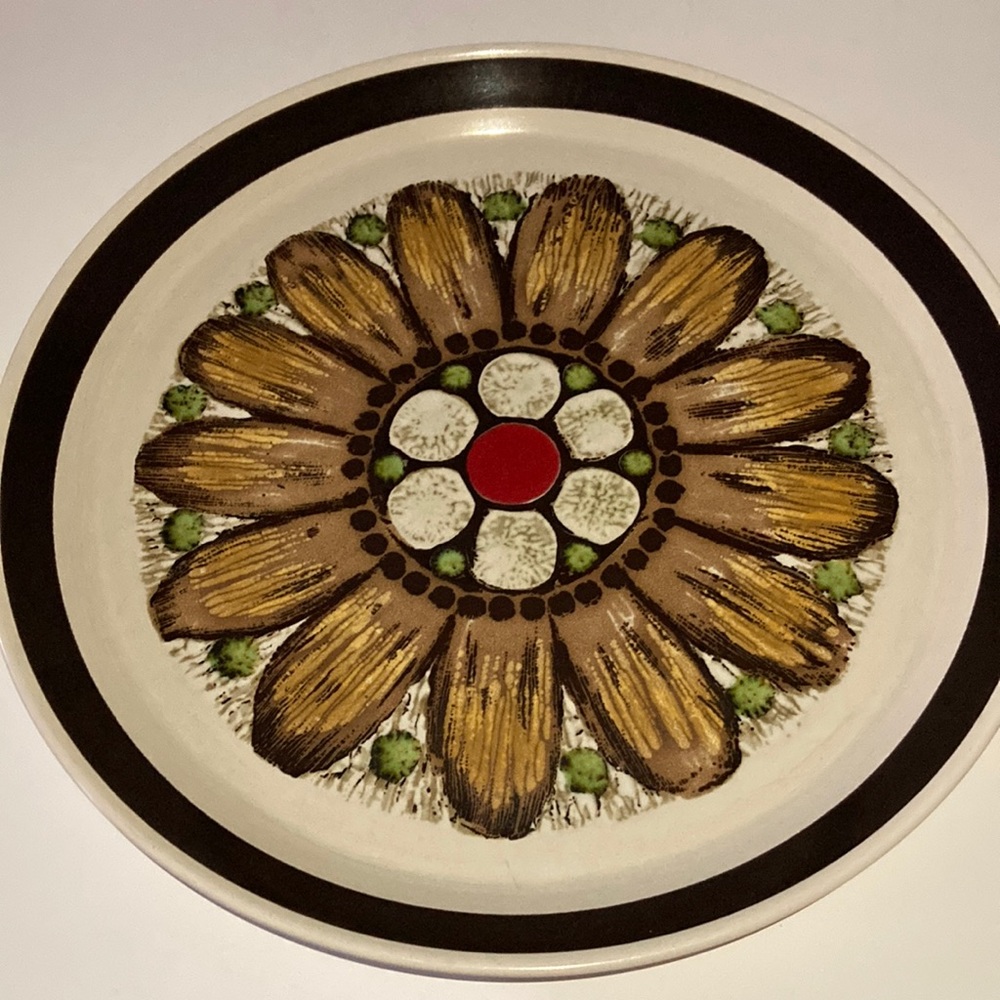 Vintage Mikasa Serving Platter, 1970's Oven/washing machine/Table Ceramic Plate